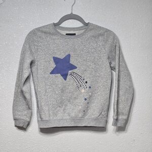 Joe Boxer Girls Shooting Star Grey Sweatshirt Size Lg 10/12